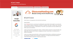 Desktop Screenshot of hcardcreator.com